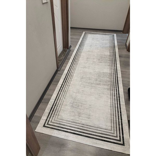 Krēmkrāsas mazgājams celiņa paklājs 80x300 cm Simpio – Vitaus-image-1