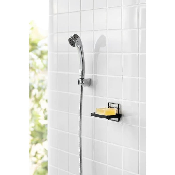 Melns metāla pašlīmējošs ziepju trauks Film Hook – YAMAZAKI-image-4