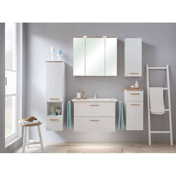 Balta keramikas izlietne bez maisītāja 80x47 cm Set 931 - Pelipal-image-1