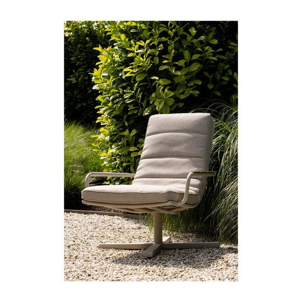 Gaiši pelēks metāla dārza atpūtas krēsls Coosa – Exotan-image-1