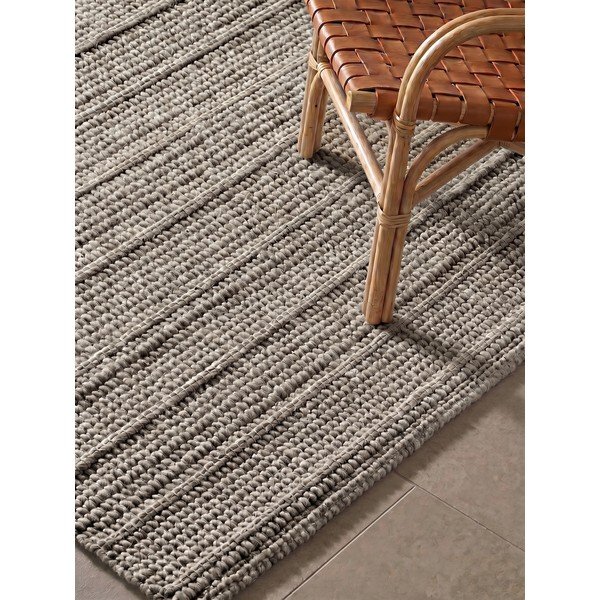Pelēks ar rokām darināts vilnas paklājs 120x170 cm Camden Parker – Ted Baker-image-2