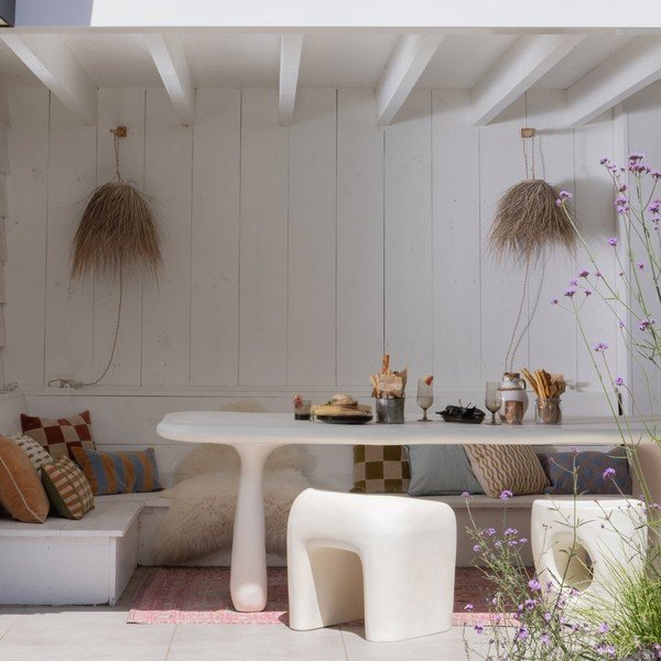 Ziloņkaula krāsas plastmasas dārza krēsls Nivo – WOOOD-image-4