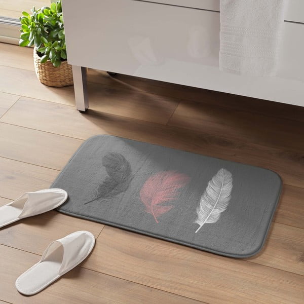 Pelēks vannas istabas paklājiņš 45x75 cm Penelope – douceur d'intérieur-image-1