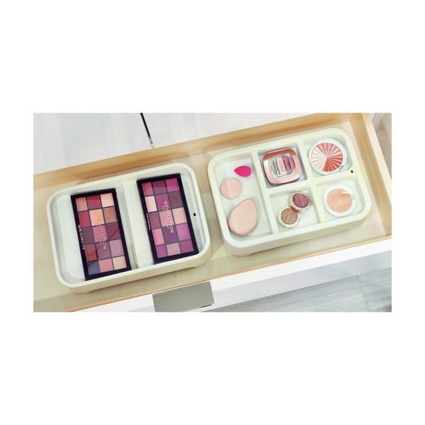 Balts kosmētikas organizators iDesign Eco Bin, 28,12 x 19,23 cm-image-1