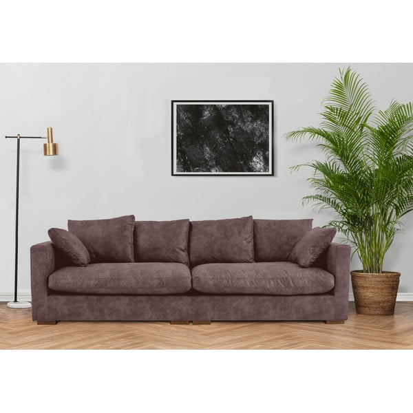 Tumši brūns dīvāns 266 cm Comfy – Scandic-image-1