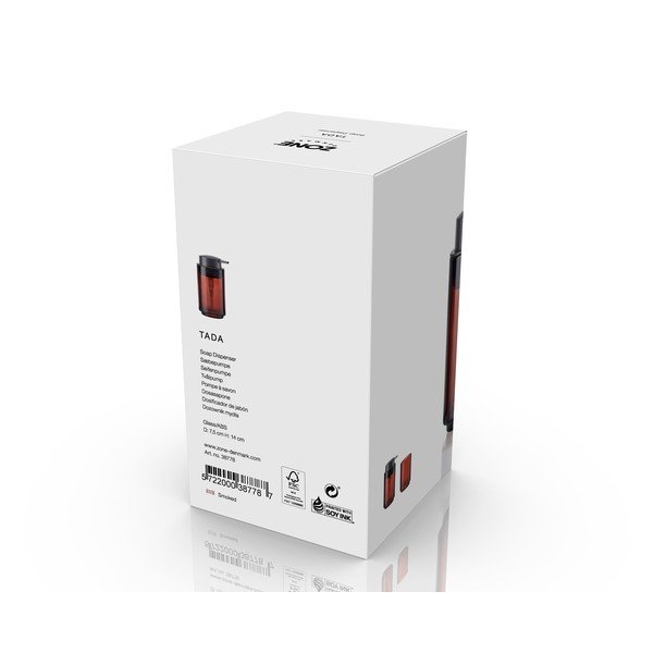 Brūns stikla ziepju dozators 250 ml Tada – Zone-image-3