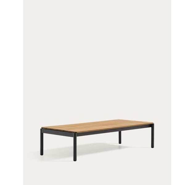 Tīkkoka masīvkoka dārza kafijas galdiņš 63x149 cm Sorells – Kave Home-image-3