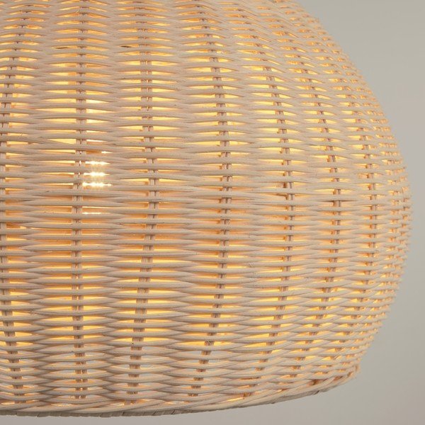Dabīga toņa rotangpalmas abažūrs ø 45 cm Deyarina – Kave Home-image-2