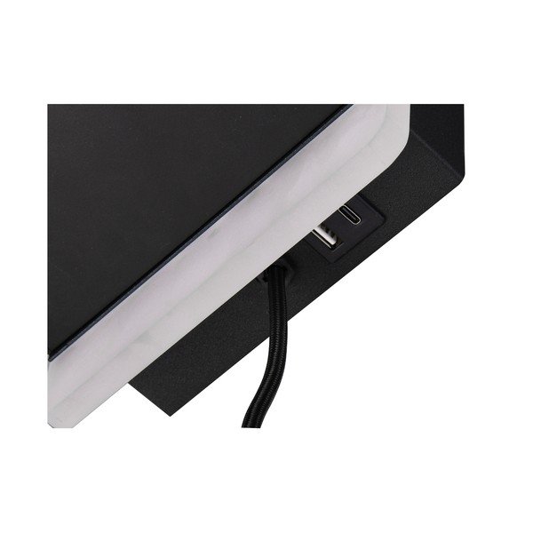 Matēti melna LED sienas lampa ar regulējamu spilgtumu Fairfield – Trio-image-3