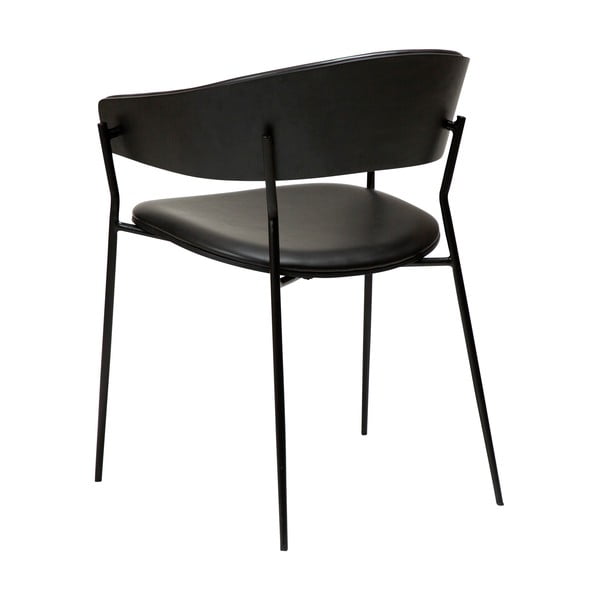 Matēti melns ēdamistabas krēsls ar roku balstiem Crib – DAN-FORM Denmark-image-4