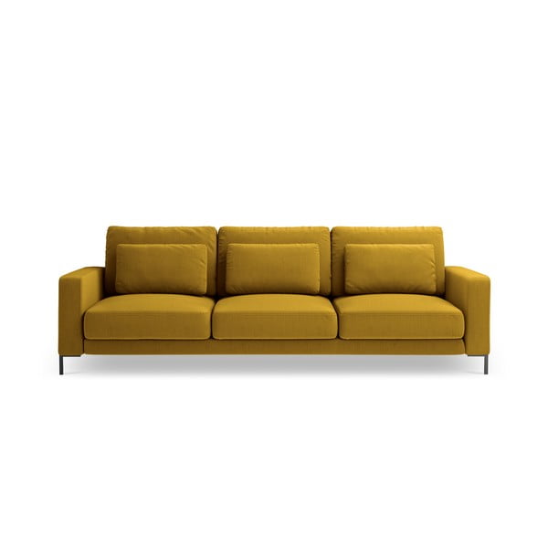 Sinepju dzeltens trīsvietīgs dīvāns Interieurs 86 Seine, 220 cm