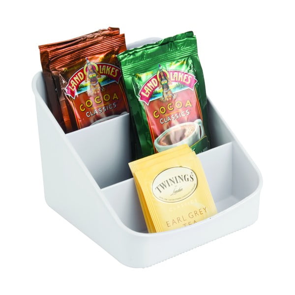 Pelēks 3 nodalījumu organizators iDesign Linus, 16 x 14,5 cm-image-2