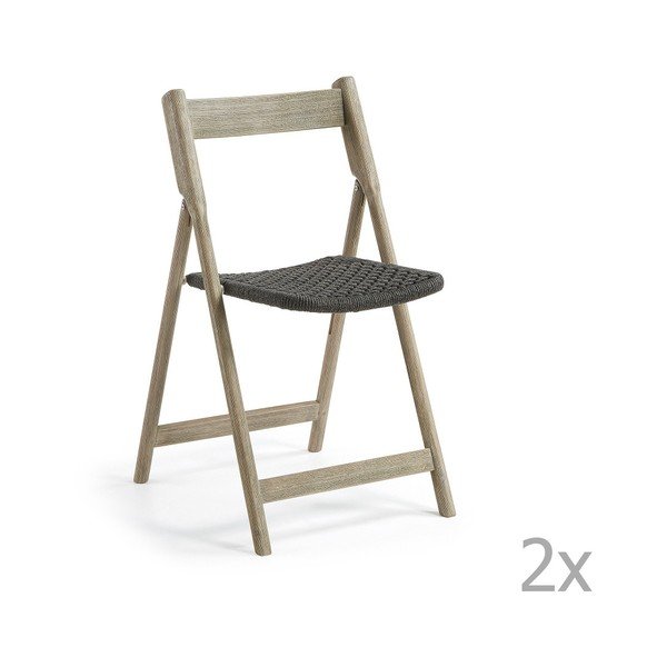 2 saliekamo dārza krēslu komplekts La Forma Picot