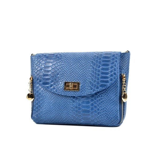 Zila ādas somiņa Roberta M Tasima Blu-image-2