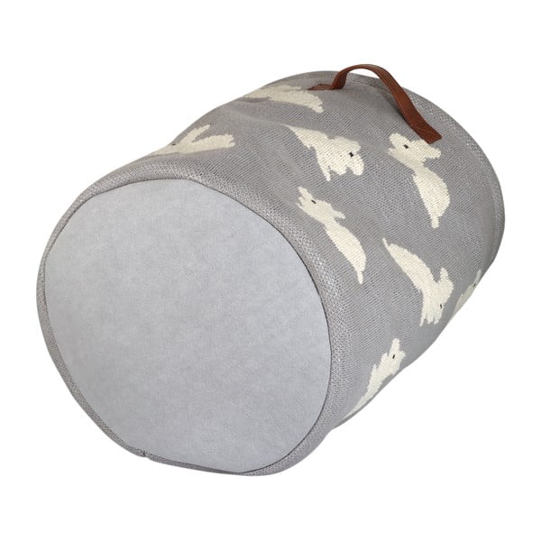 Pelēks kokvilnas grozs Kindsgut Bunny-image-3