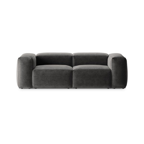 Tumši pelēks dīvāns 224 cm Bergamo – Cosmopolitan Design