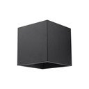 Melna sienas lampa Sollux Geo