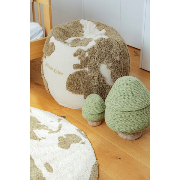 Zaļš/krēmkrāsas bērnu sēžammaiss World Map – Lorena Canals-image-2