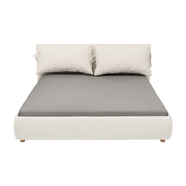 Bēša polsterēta divvietīga gulta 160x200 cm Szenario – Kare Design