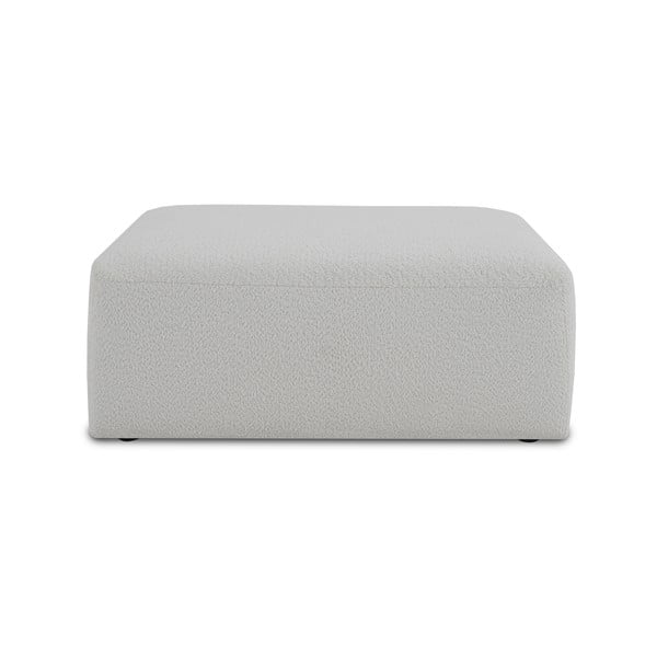Balts modulārais dīvāns no buklē auduma Roxy – Scandic
