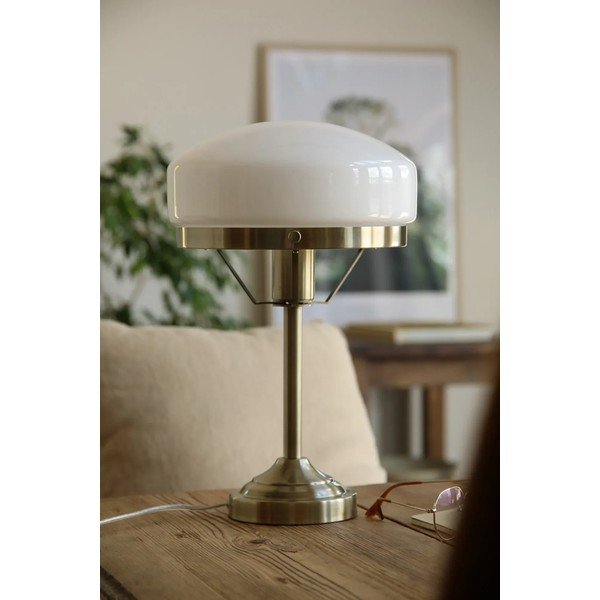 Krēmkrāsas/misiņa krāsas galda lampa (augstums 39 cm) Aurelia – Markslöjd-image-3