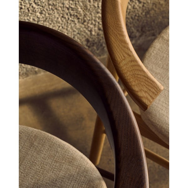 Bēšs/dabīga toņa pusdienu krēsls Timons – Kave Home-image-3