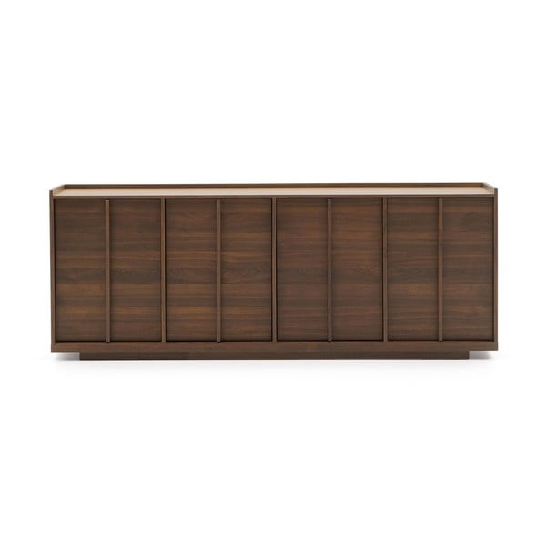 Brūna kumode ar riekstkoka imitāciju 200x80x45 cm Onix – Kave Home