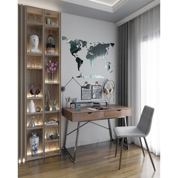 Darba galds ar valrieksta koka imitācijas galda virsmu 57.5x120 cm Tolm – Homede-image-1