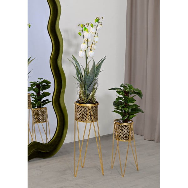 Metāla puķu podu statīvi (2 gab.) ø 20 cm (augstums 46 cm) Nat – Mauro Ferretti-image-1