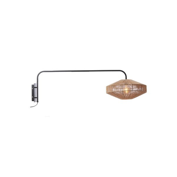 Dabīga toņa metāla sienas lampa ar vadu ø 43 cm Lyra – Light & Living-image-2