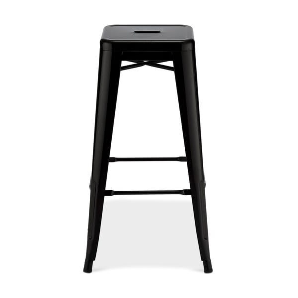 Melni metāla bāra krēsli (2 gab.) 76 cm Korona – Furnhouse-image-1