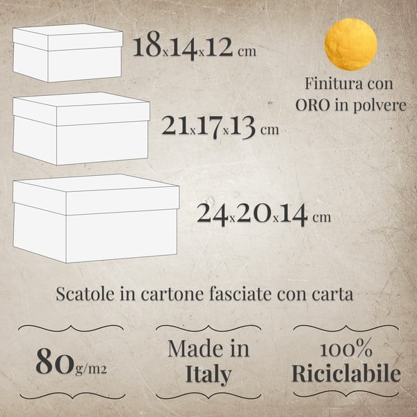 Dāvanu kastes (3 gab.) Quadrilobe – Kartos-image-1