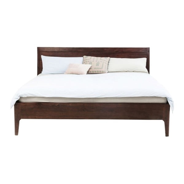 Valriekstu masīvkoka gulta Kare Design, 160 x 200 cm
