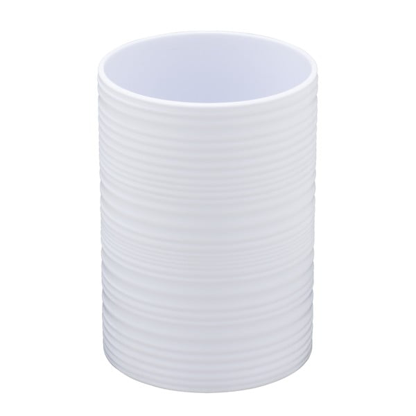 Balts plastmasas trauks zobu birstei Lyon – Allstar