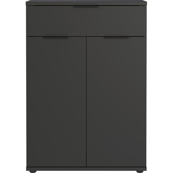 Antracīta pelēks apavu plaukts ar atvilktnēm Stanton – Germania-image-2