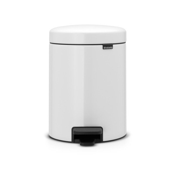 Balta pedāļu tvertne Brabantia Newicon, 5 l
