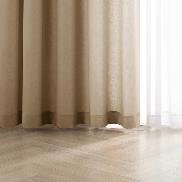 Bēšs daļēji gaismu necaurlaidīgs aizkars Calisto – Filumi-image-3