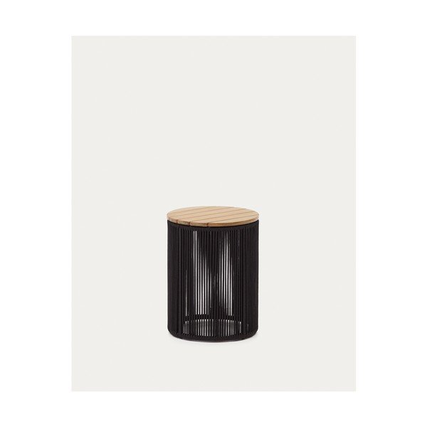 Apaļš dārza kafijas galdiņš ar akācijas koka galda virsmu ø 40 cm Dandara – Kave Home-image-3