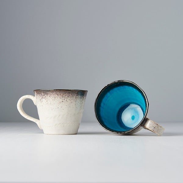 Zili balta keramikas krūze MIJ, 250 ml-image-4