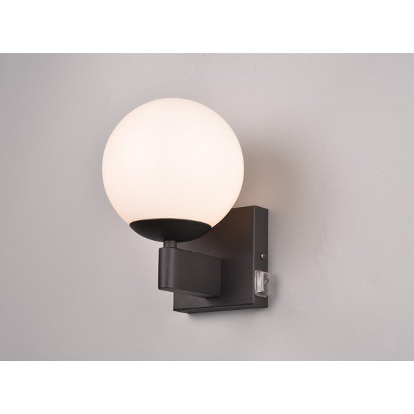 Matēti melna sienas lampa ø 14 cm Kula – Trio-image-1