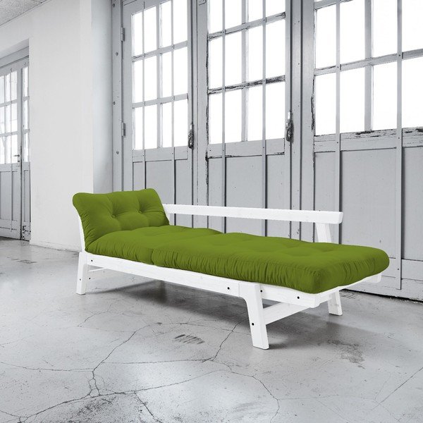 Dīvāns gulta Karup Step White/Lime-image-2
