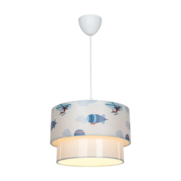 Balta/zila bērnu lampa – Squid Lighting