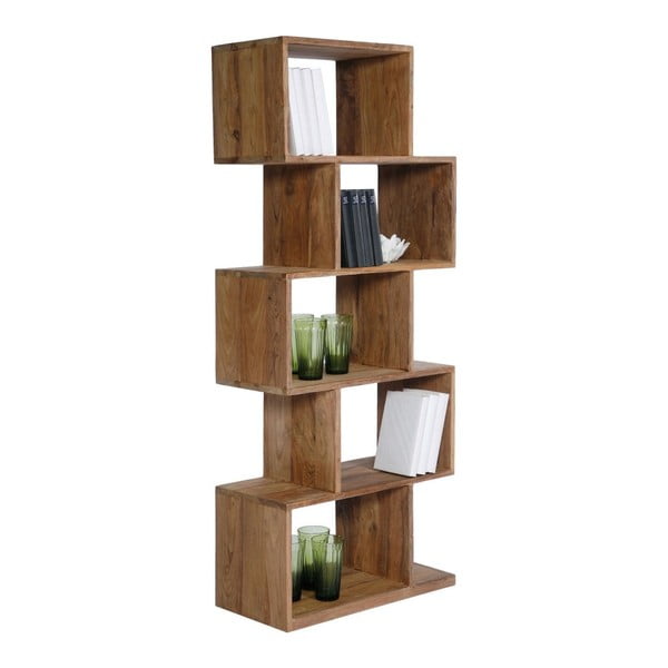 Grāmatu plaukts no sheesham koka Kare Design Authentico ZickZack-image-1