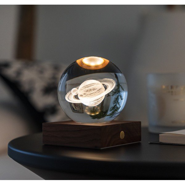 Tumši brūns gaismas dekors ar USB Amber – Gingko-image-1