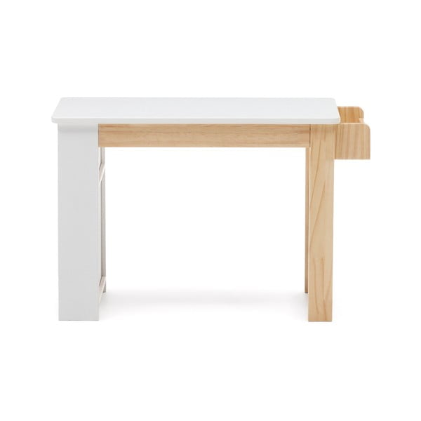 Bērnu rakstāmgalds ar baltu galda virsmu 40x77 cm Serwa – Kave Home-image-3