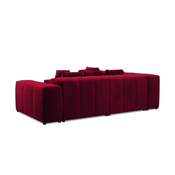 Sarkans samta stūra dīvāns (maināms stūris) Rome Velvet – Cosmopolitan Design -image-4