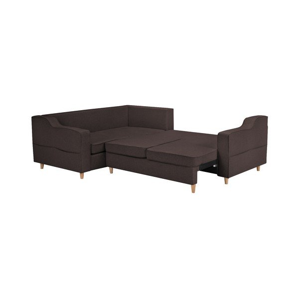 Mazzini Sofas Jonquille dīvāns, tumši brūns, kreisais stūris-image-2
