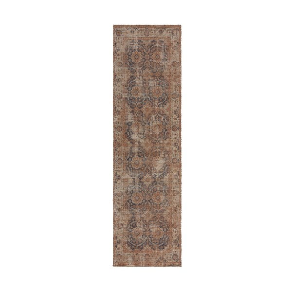 Dabīga toņa ar rokām darināts celiņa paklājs no džutas maisījuma 60x230 cm Miley – Flair Rugs