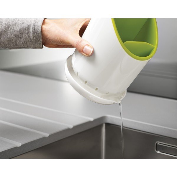 Balti zaļš virtuves piederumu žāvētājs Joseph Joseph Dock-image-1