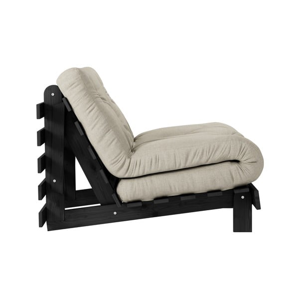 Izvelkamais krēsls Karup Design Roots Black/Linen Beige-image-4